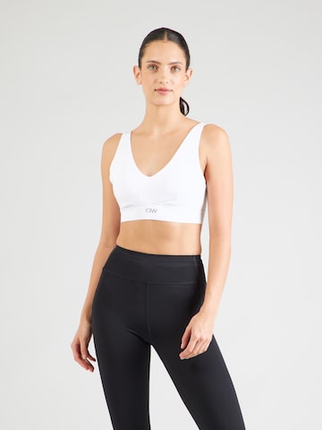 Bustier Soutien-gorge de sport 'Essential' ICANIWILL en blanc : devant