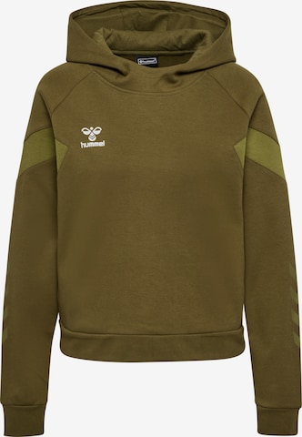 Hummel Sportief sweatshirt 'TRAVEL' in Groen: voorkant