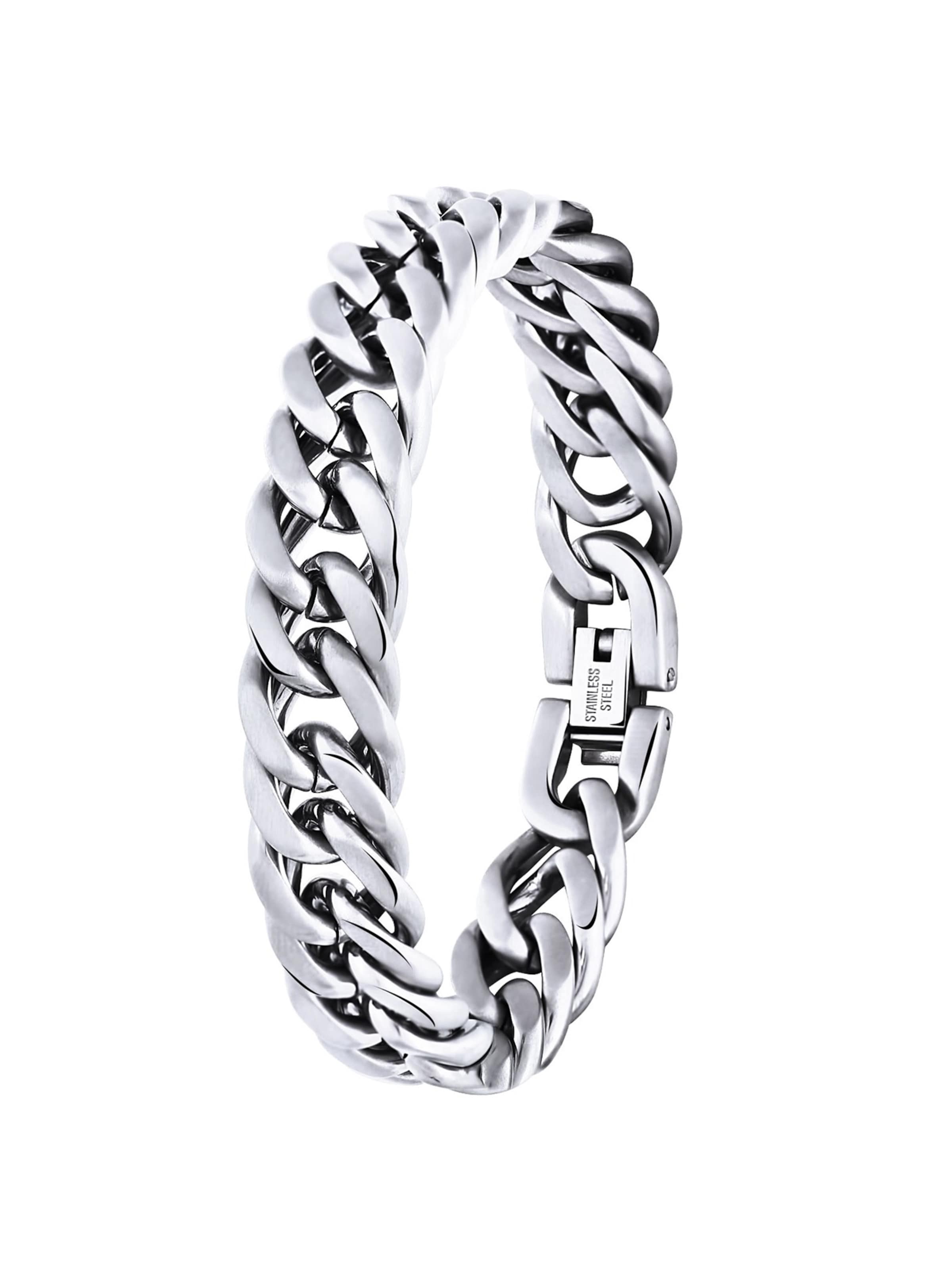 Lucardi Armband in Silber: Vorderseite