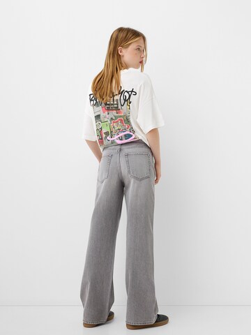 Bershka Loosefit Džíny – šedá