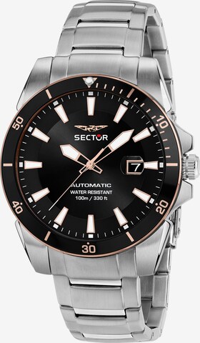 SECTOR Analog Watch in Black: front