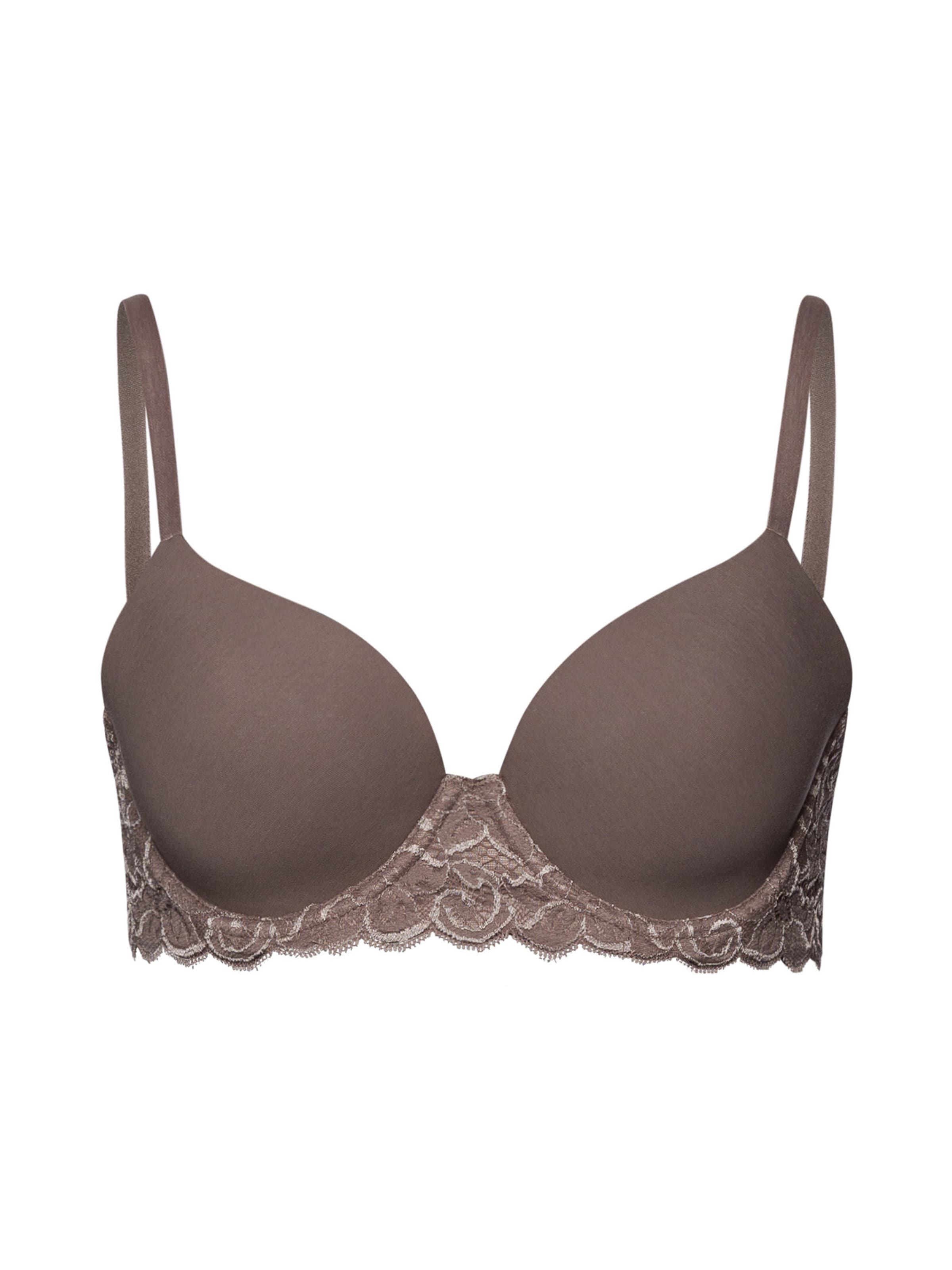 Balconnet Soutien-gorge 'Moments' Hanro en marron : devant