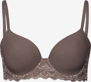 Hanro Bra 'Moments' in Brown: front