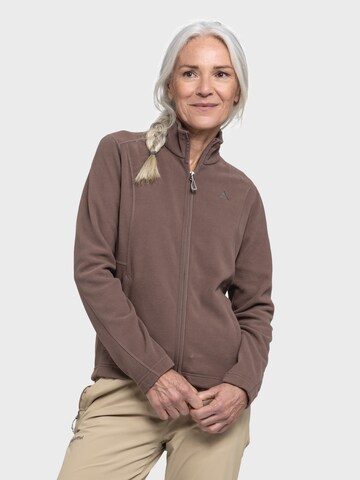 Schöffel Functionele fleece jas 'Leona3' in Lila: voorkant