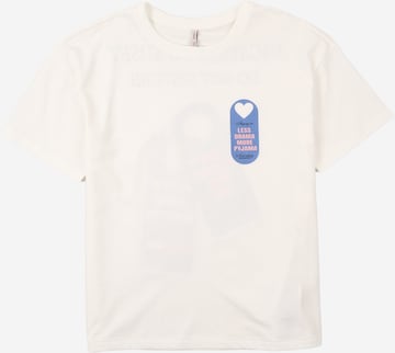 T-Shirt ONLY GIRLS en blanc : devant