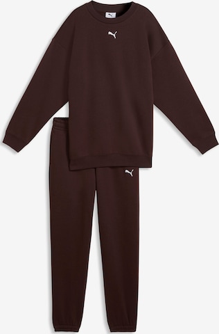PUMA Sweatsuit in Brown: front