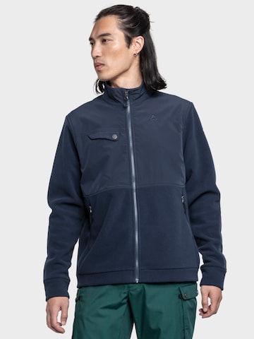 Veste en polaire fonctionnelle 'Maghera' Schöffel en bleu : devant