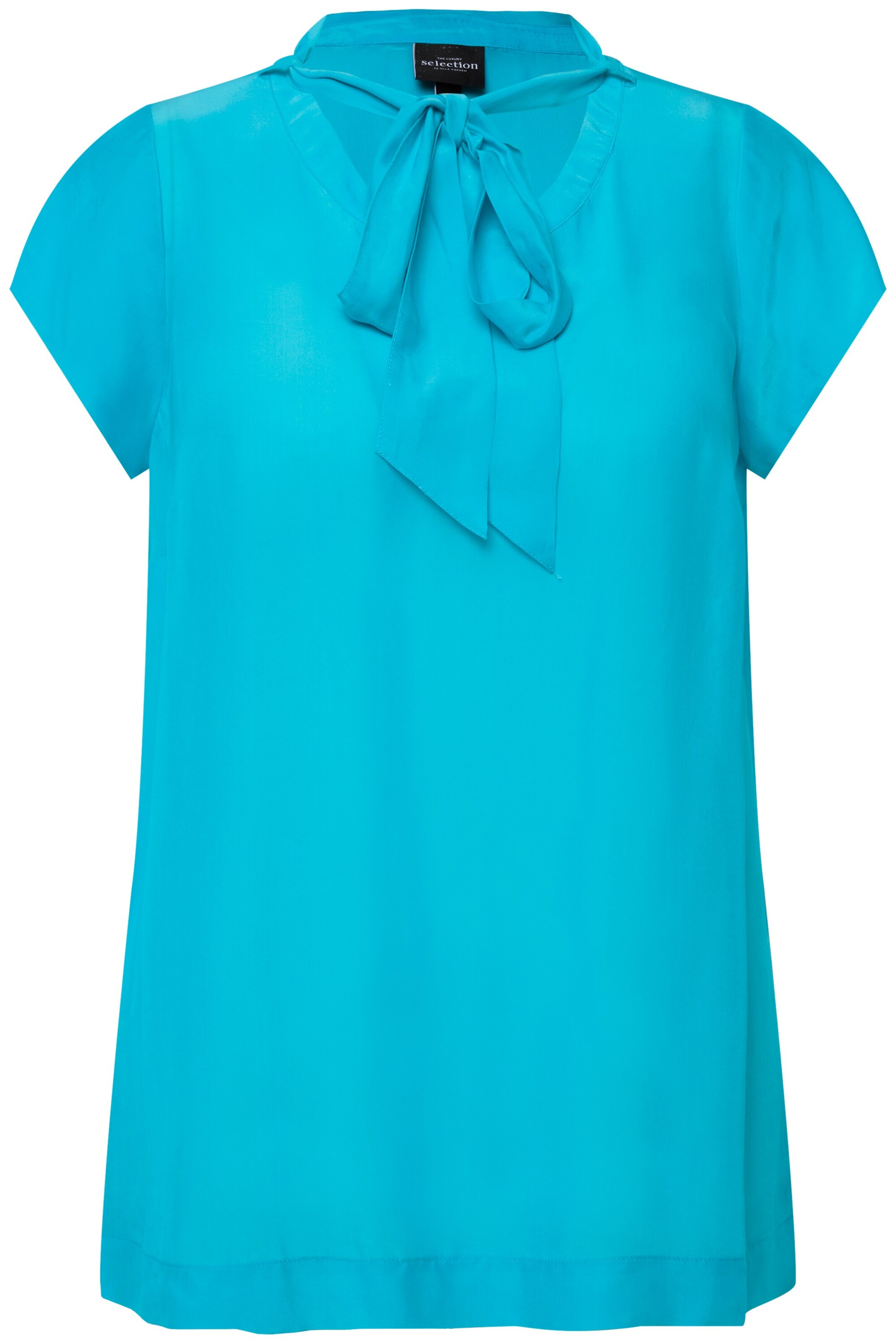 Ulla Popken Blusentop in Blau: Vorderseite