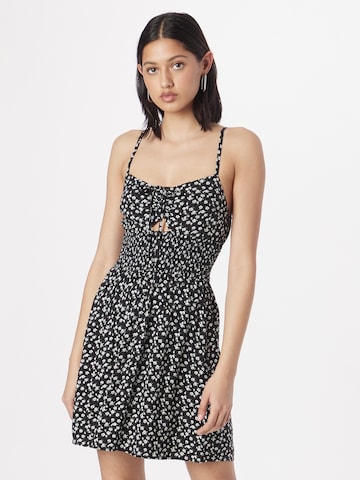 HOLLISTER Summer Dress in Black: front