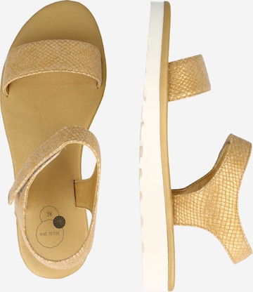 NINE TO FIVE Sandals 'Nika' in Yellow