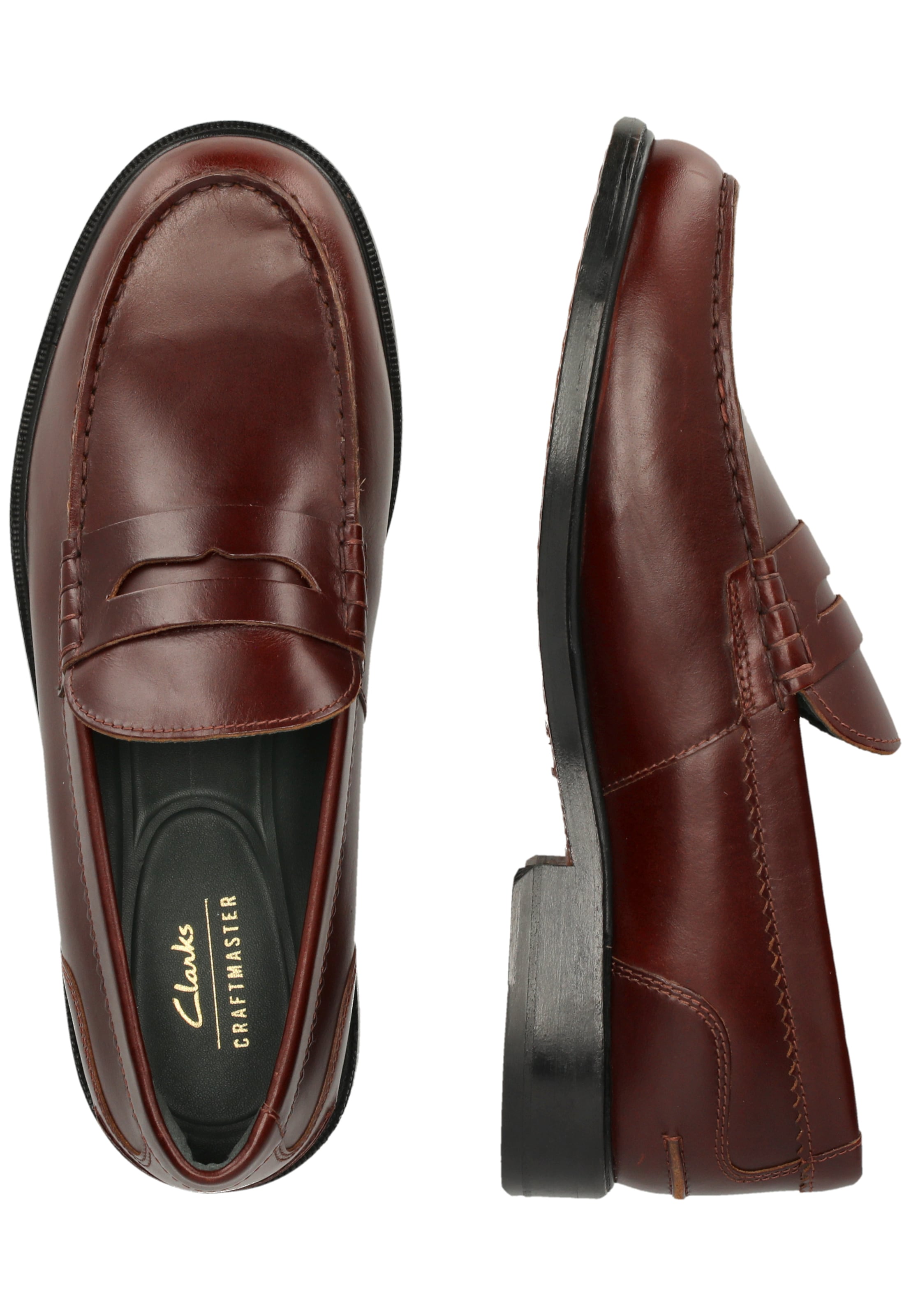 CLARKS Slip-ons 'CraftJames' in Brown