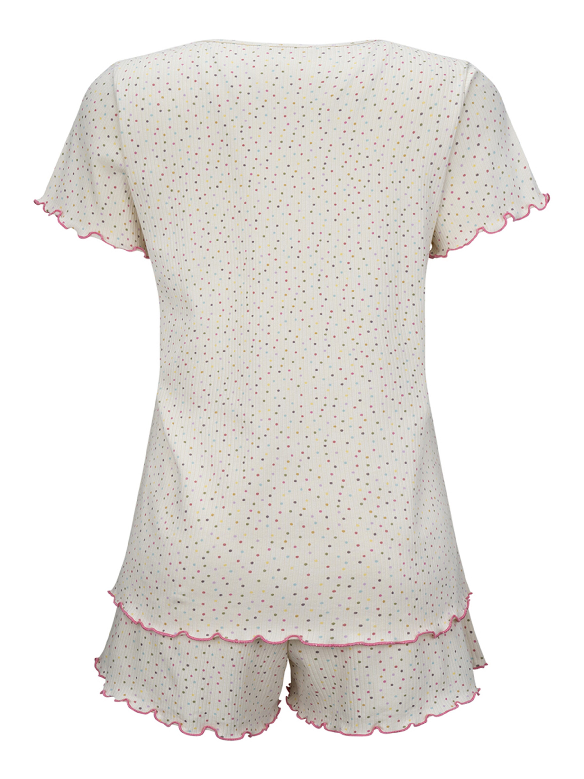 Goldenbay - Pijama de pantalón corto 'Hazel' en amarillo