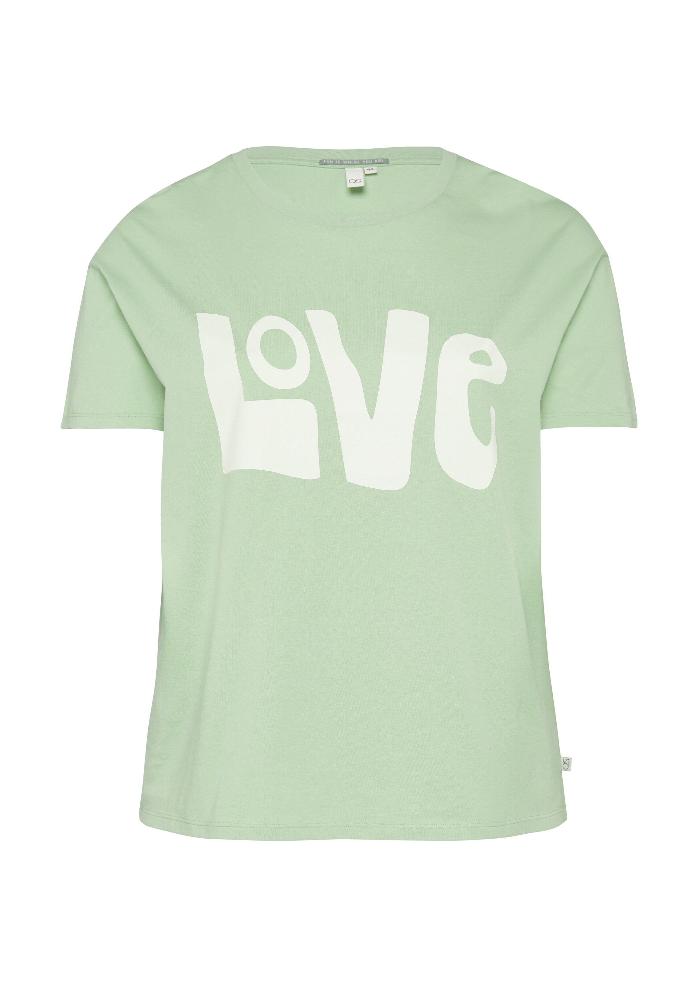 T-shirt QS en vert : devant