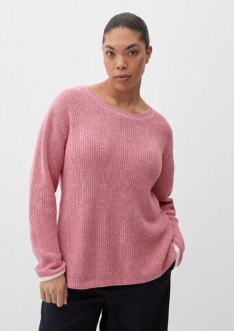 Pull-over TRIANGLE en rose : devant