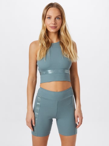 River Island - Top 'Racer' em azul