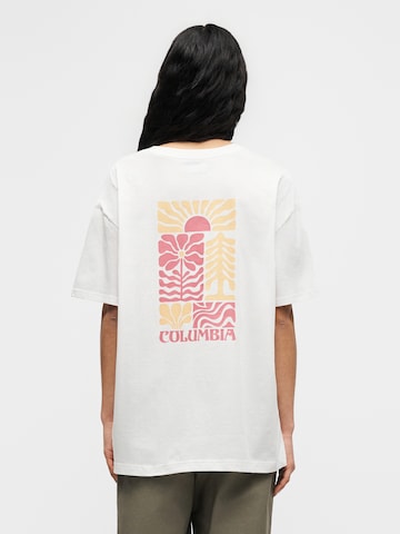 COLUMBIA Λειτουργικό μπλουζάκι 'Rolling Bend™' σε λευκό: μπροστά