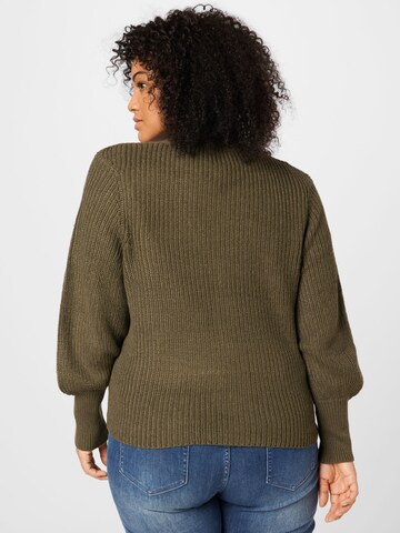 ONLY Carmakoma Knit Cardigan 'NICOYA' in Green