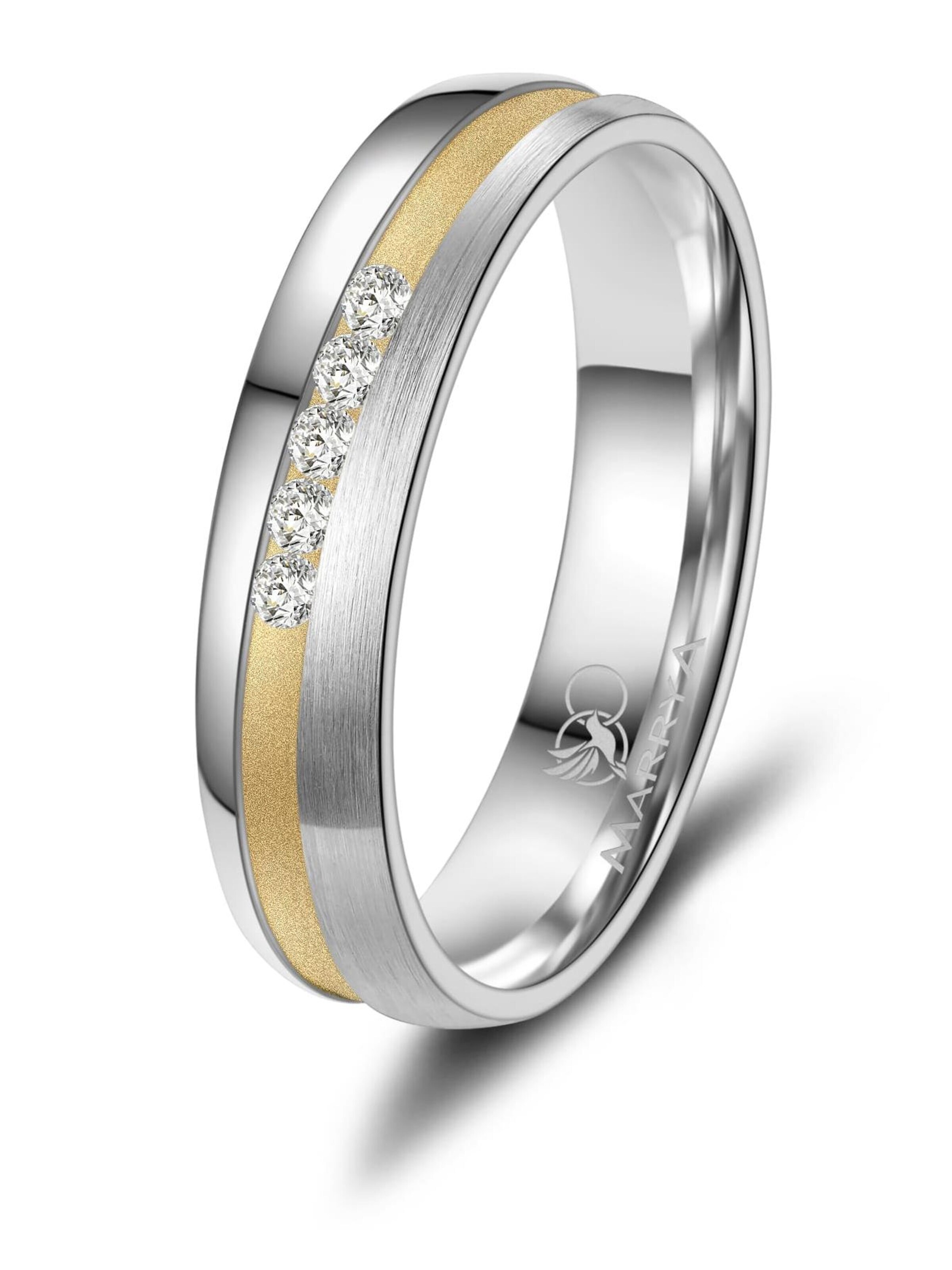 MARRYA Ring 'MARRYA SI-23 Ehering aus Silber' in Silver: front
