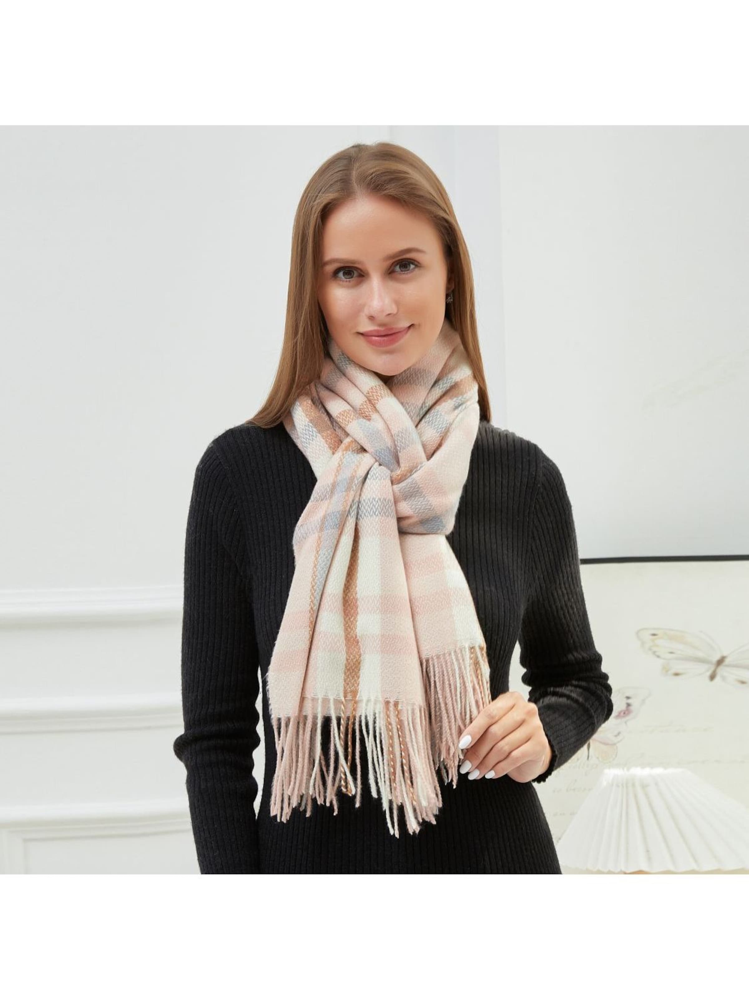 alberto cabale - Chal 'VALENTINA' en rosa