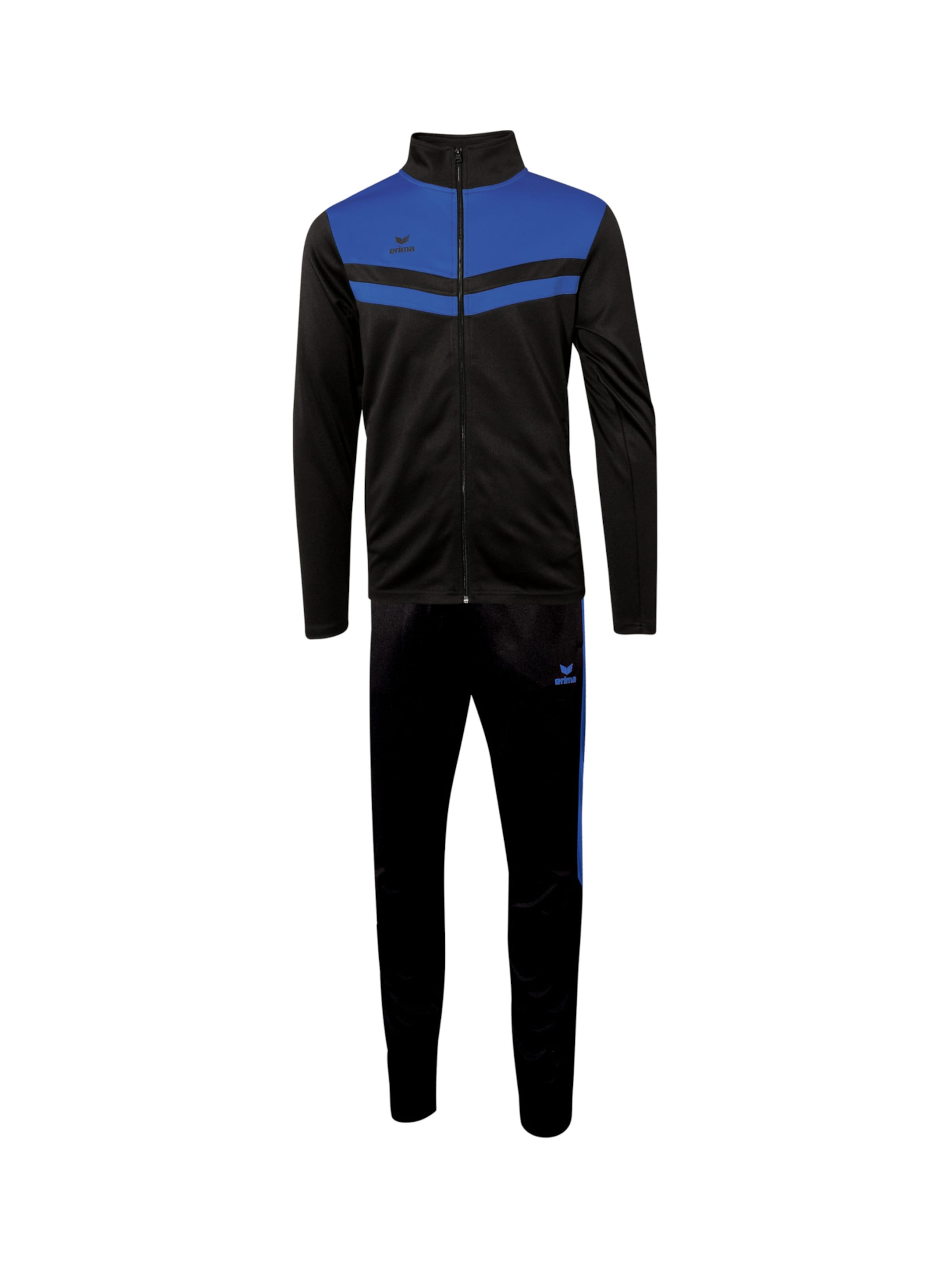 ERIMA Trainingsanzug in Schwarz: Vorderseite