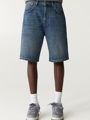 Baggy Jean Pull&Bear en bleu : devant