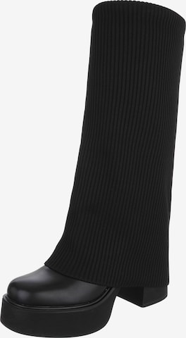 Ital-Design Boots in Black: front