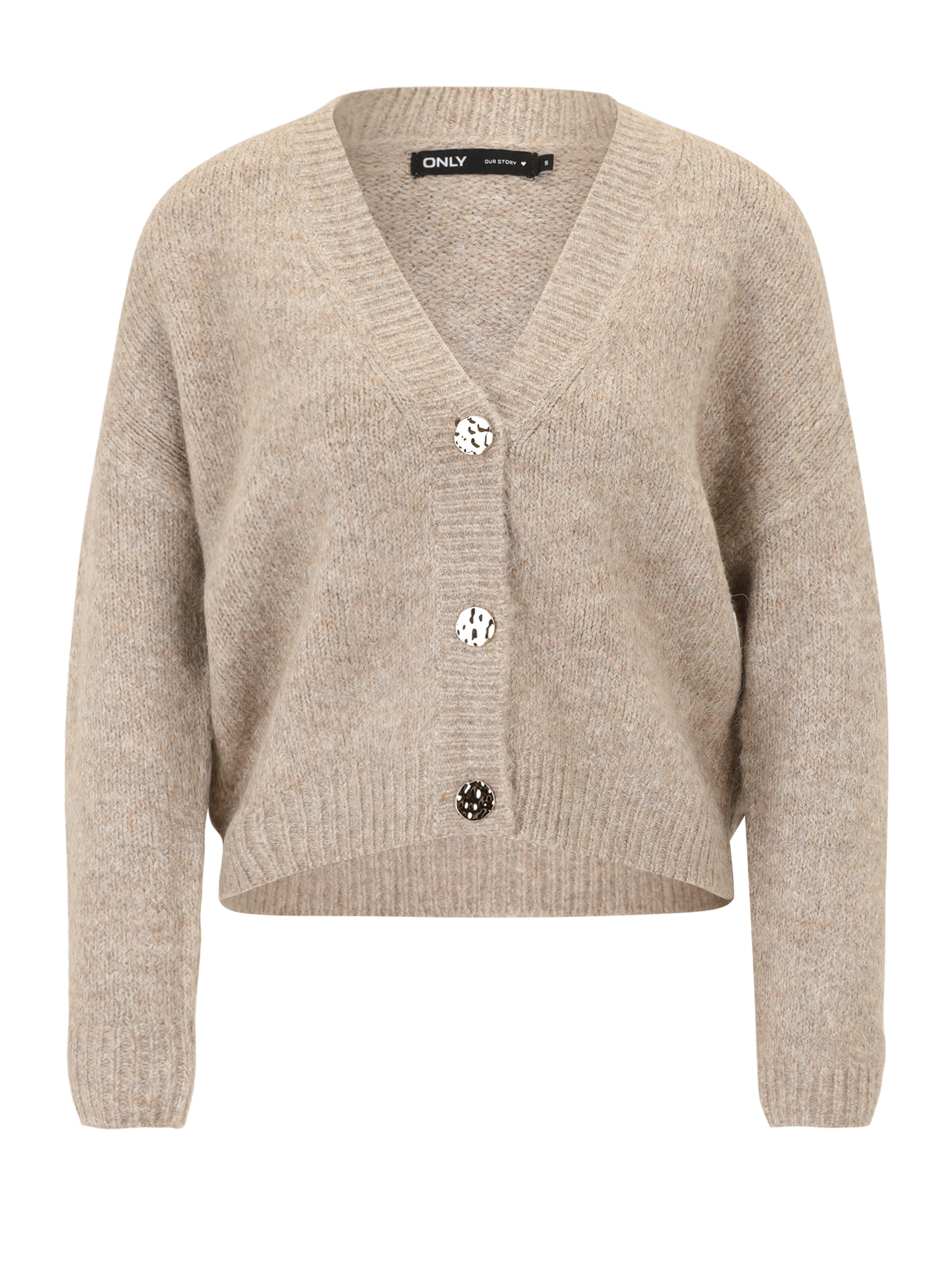 Only Petite Kofta 'ONLZOEY' i ljusbrun, Produktvy