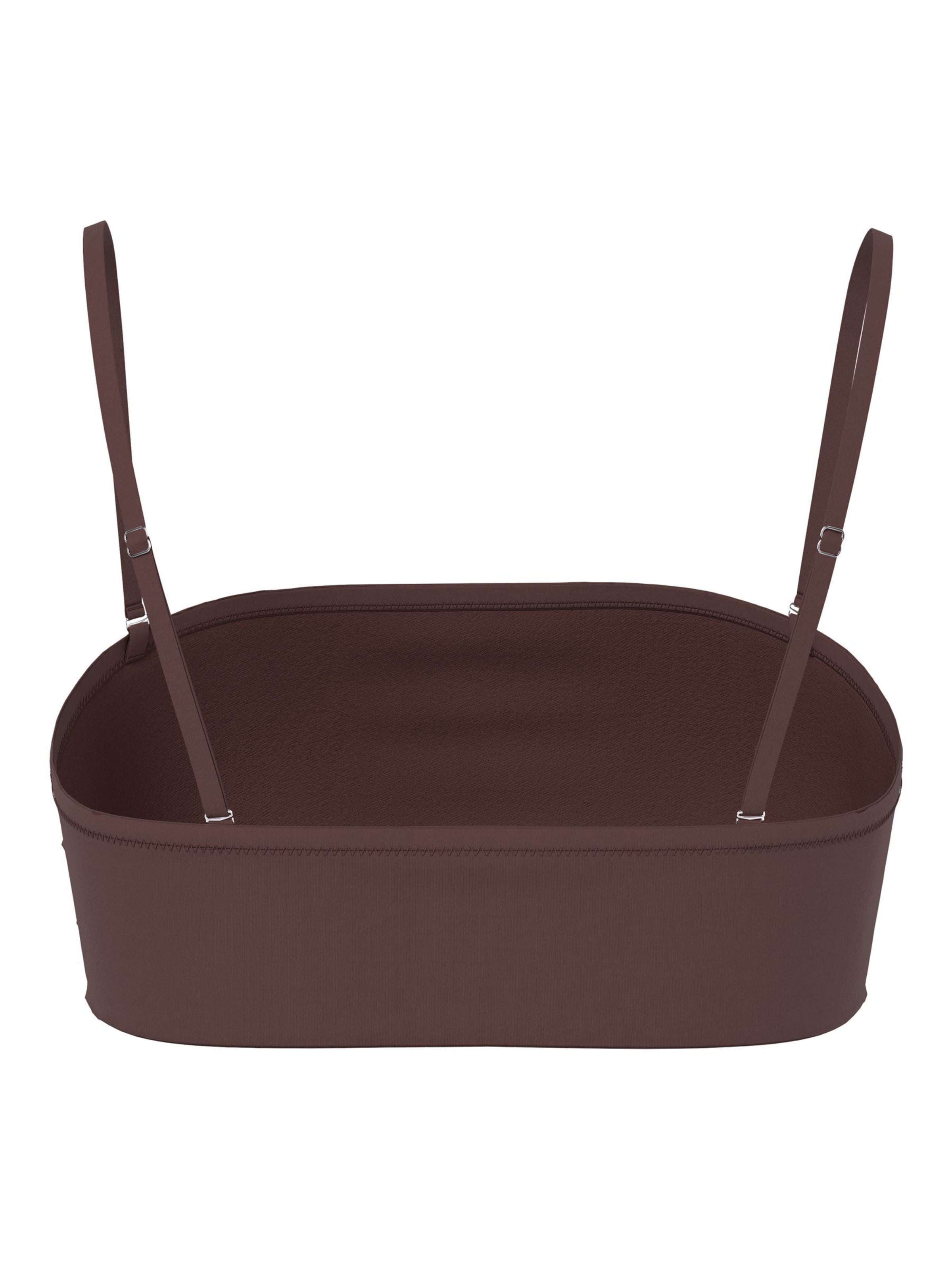 Bandeau Hauts de bikini 'PCBaomi' PIECES en marron