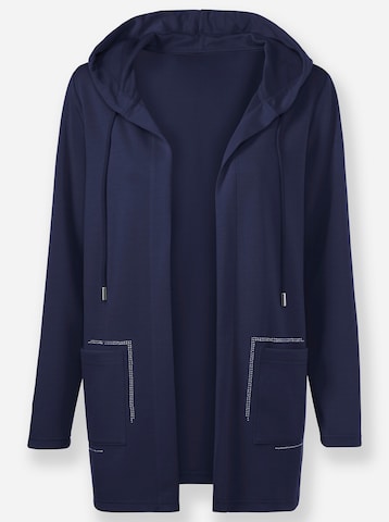 heine - Sudadera con cremallera en azul