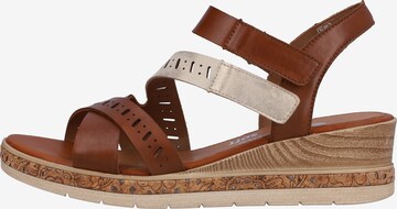 REMONTE Strap Sandals in Brown