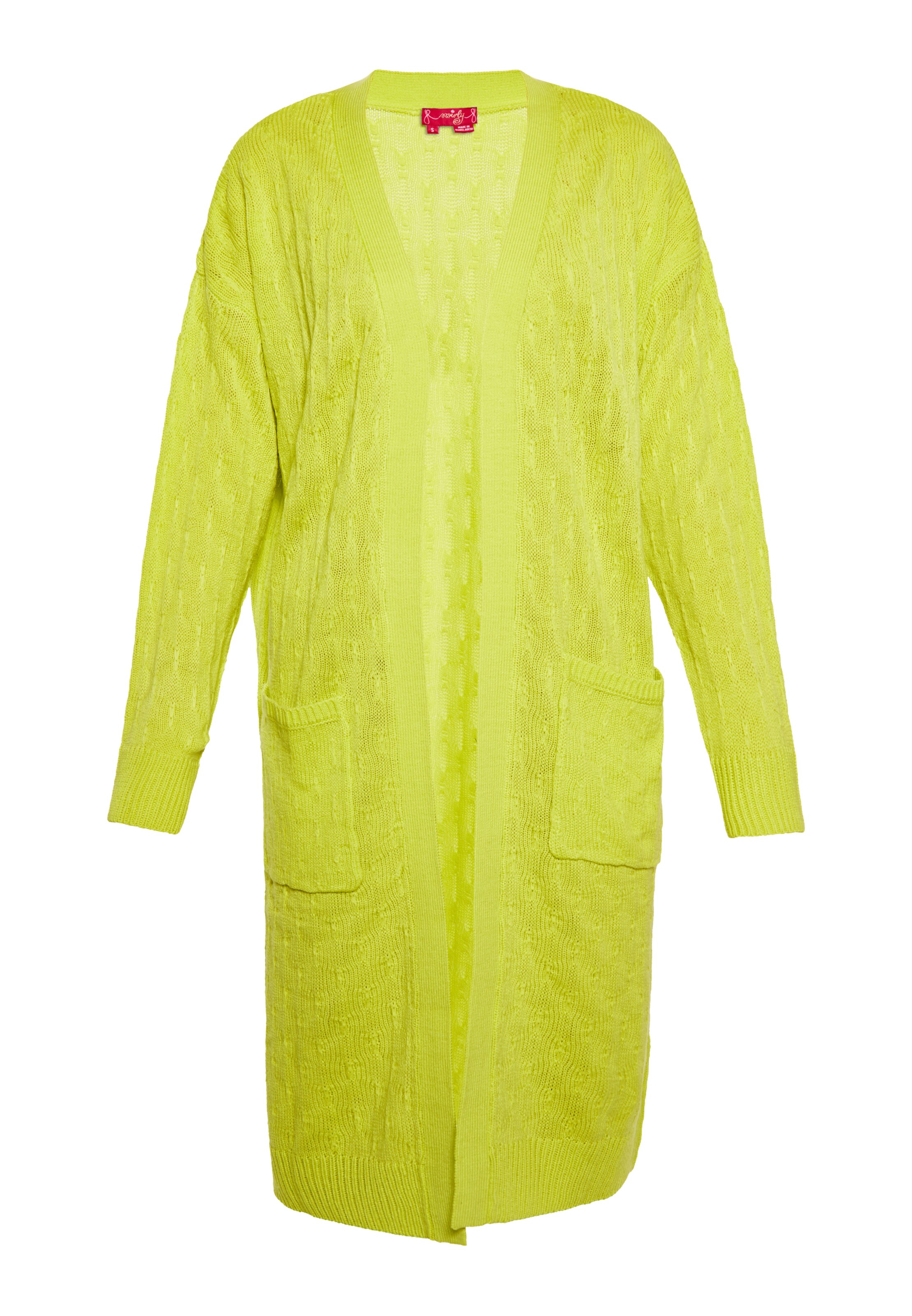 swirly Πλεκτή ζακέτα σε πράσινο: μπροστά