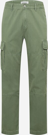 WEEKDAY Pantalon cargo 'Joel' en vert clair, Vue avec produit