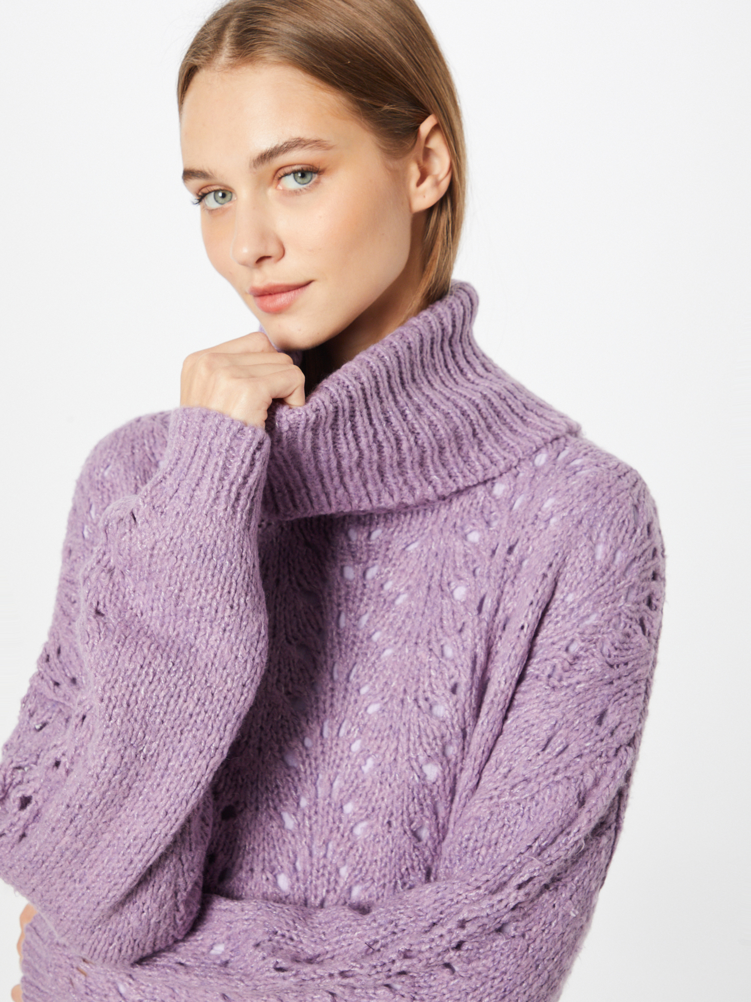 Swetry & dzianina Odzież JDY Sweter TRICY w kolorze Jasnofioletowym 