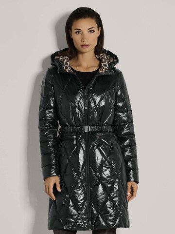 MADELEINE Between-Seasons Coat in Black: front