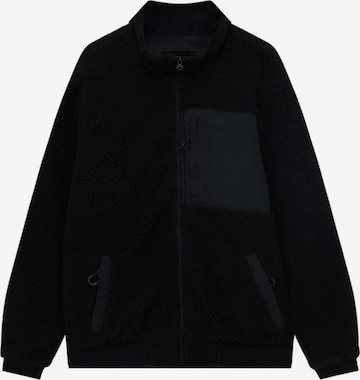 Pull&Bear Between-Season Jacket in Black: front