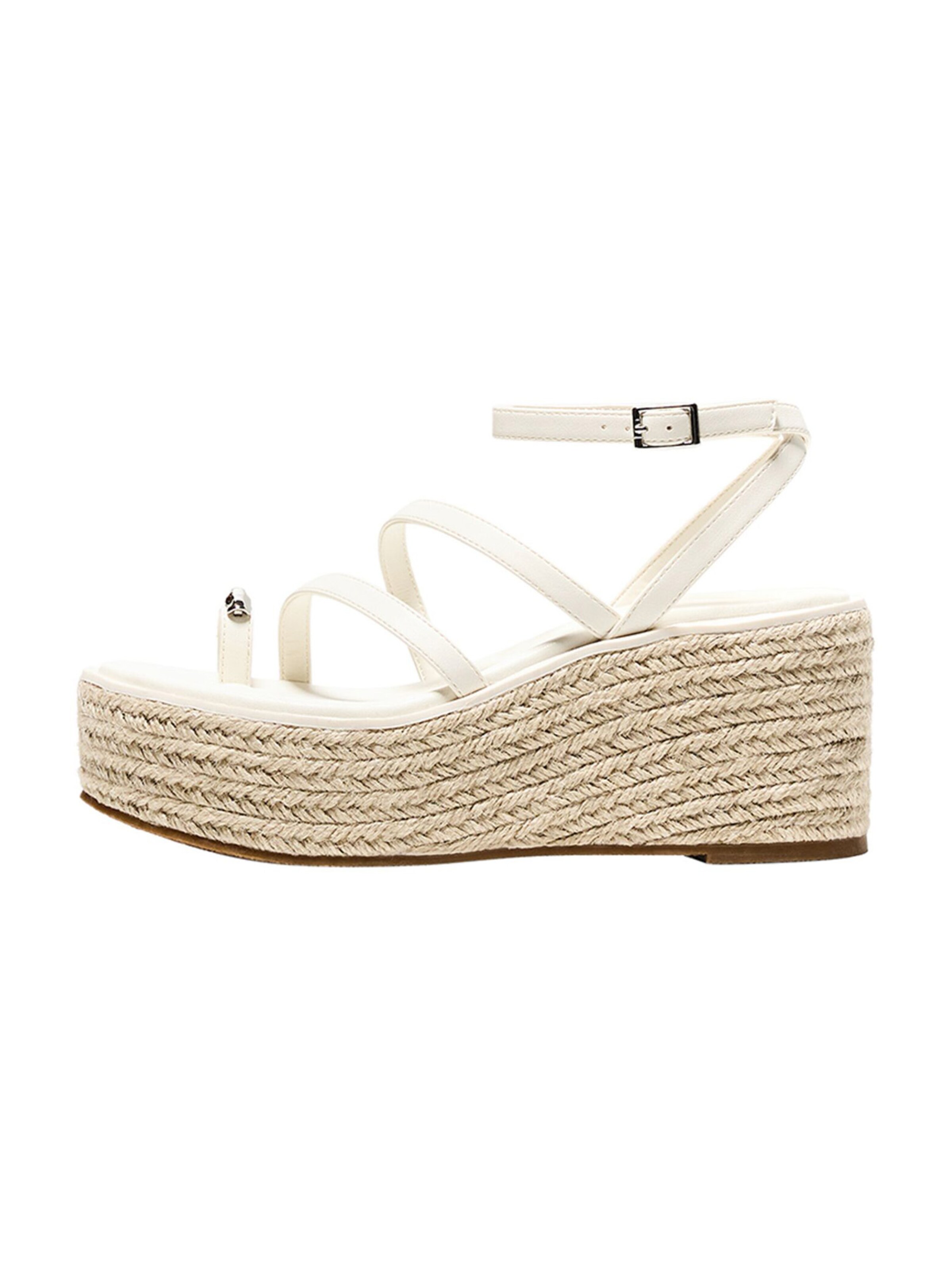 Bershka Varvastossut värissä valkoinen