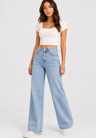 Wide leg Jeans di Elara in blu