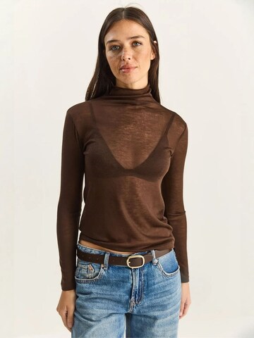 Bianco Lucci Shirt in Bruin: voorkant