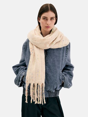 NALì Schal 'THREADS' in Beige: Vorderseite