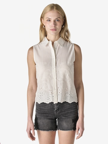 KOROSHI Blouse in Wit: voorkant