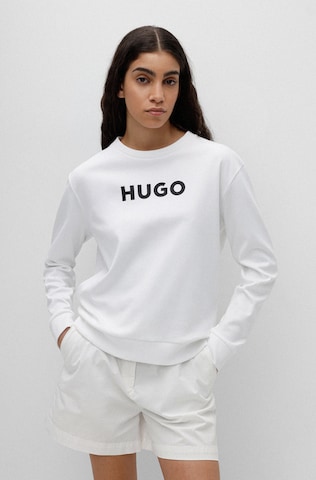 HUGO Red Sweatshirt in White: front