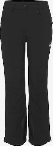 POLARINO Regular Workout Pants in Black: front