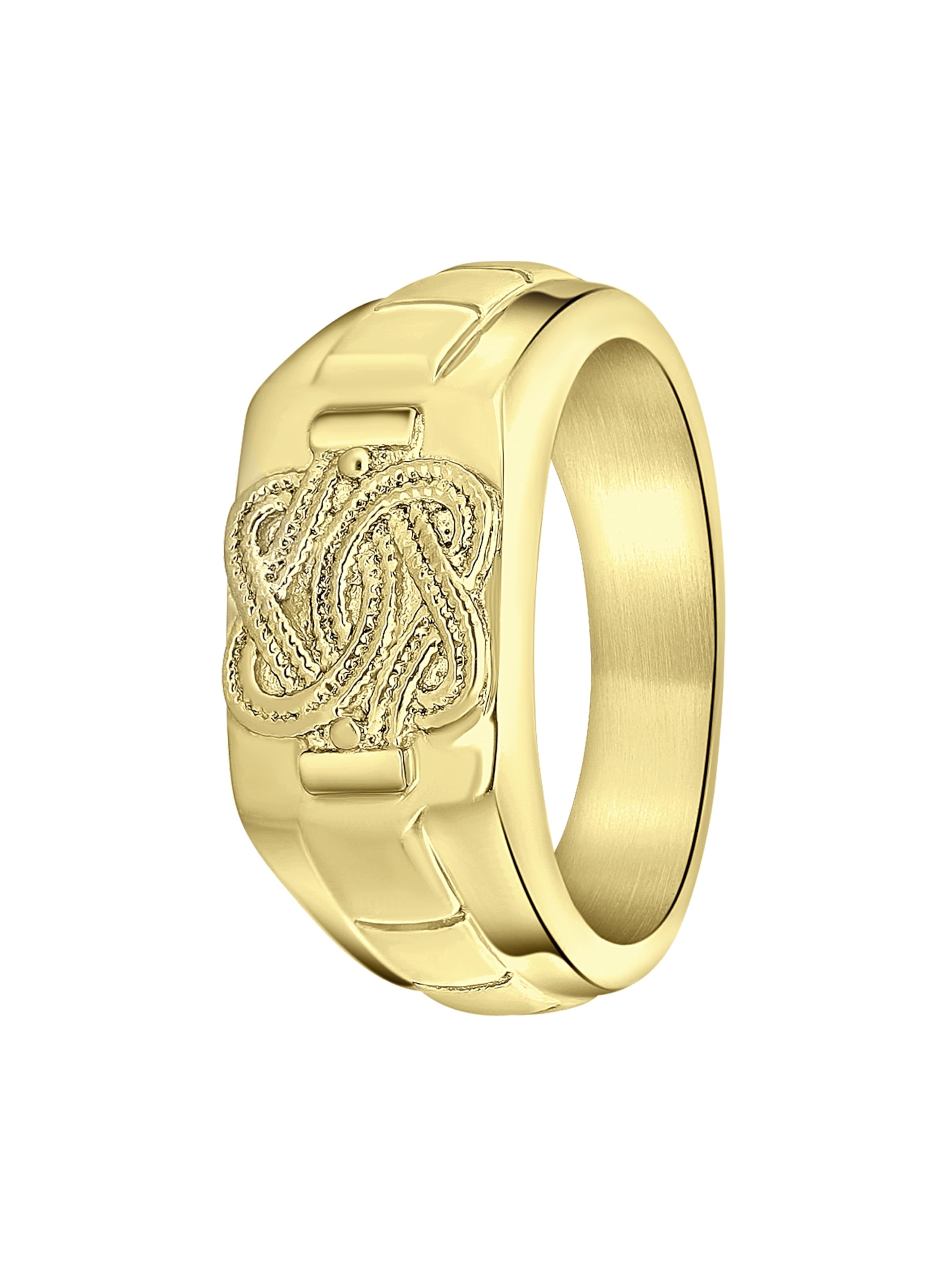 Lucardi Ring in Goud: voorkant