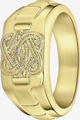 Lucardi Ring in Goud: voorkant