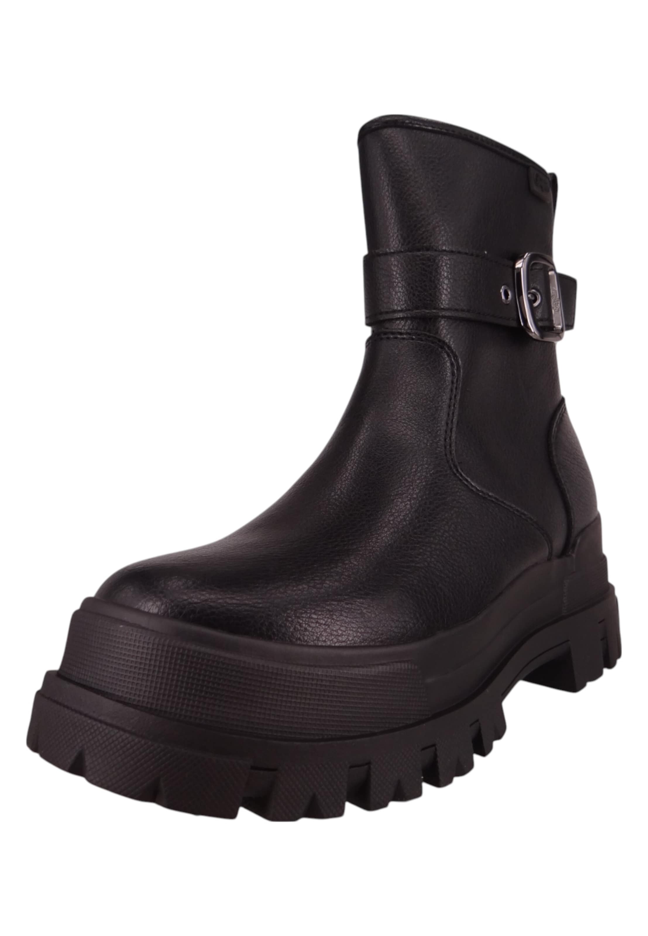 BUFFALO Stiefelette in Schwarz: Vorderseite