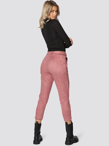 FRESHLIONS Slim fit Pleat-Front Pants 'Adley' in Pink
