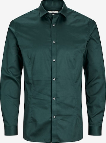 JACK & JONES Button Up Shirt 'PARMA' in Green: front