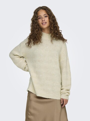 Pull-over ONLY en beige : devant