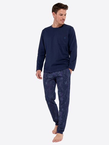 HOM Pyjama ' Kenny ' in Blau: Vorderseite