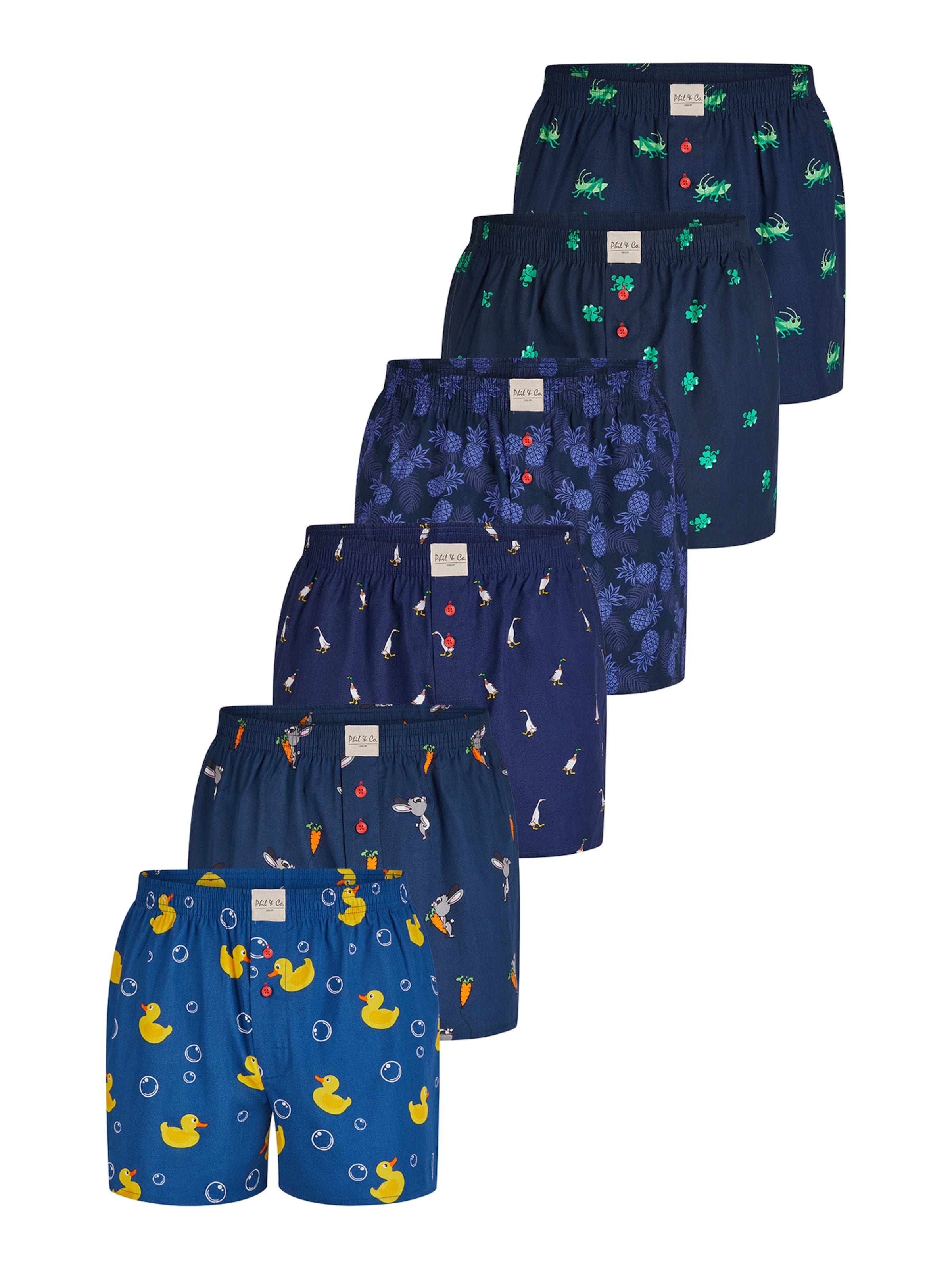 Boxers Phil & Co. Berlin en bleu : devant